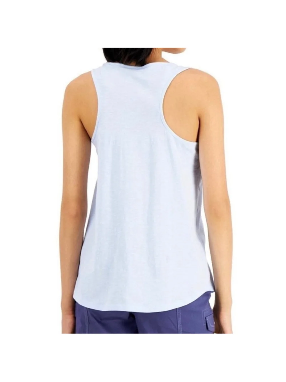 Style & Co Women's Round Neck Razorback Tank Top Light Blue Size XS New